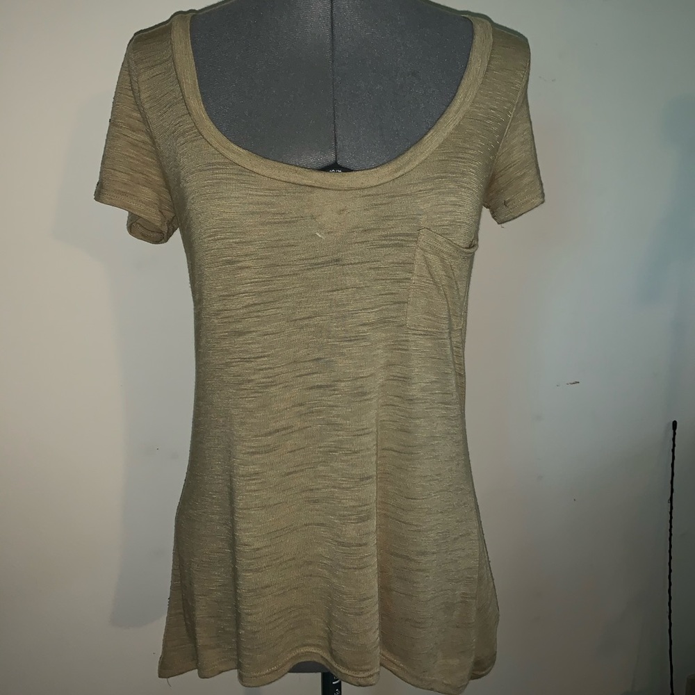 Buckle | Moss Green Hi-Lo Long T-Shirt